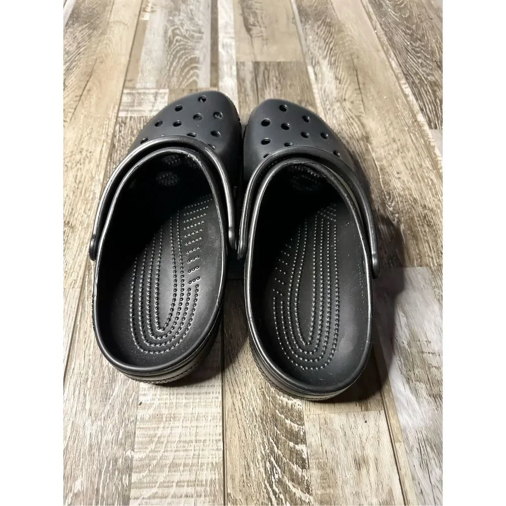 CROCS Men’s Classic Crocs Black Size 11 - Picture 2 of 4